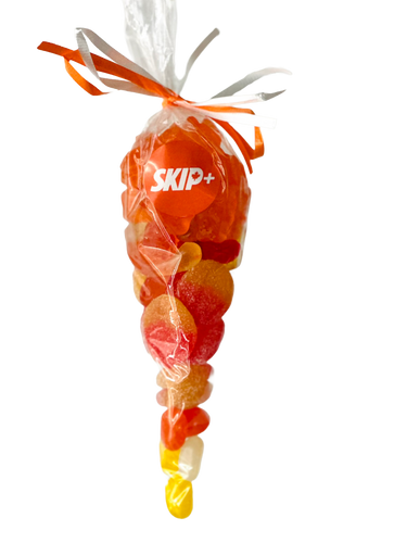 Candy Cones With Personalized Sticker: Value Packed Assortment Of Popular Candies - Prepackaged Snack