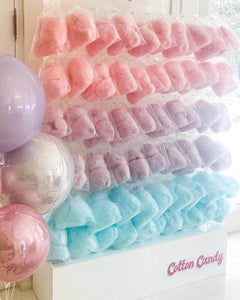 Large Clear Acrylic Cotton Candy Wall [2-3 Colours / Flavours]