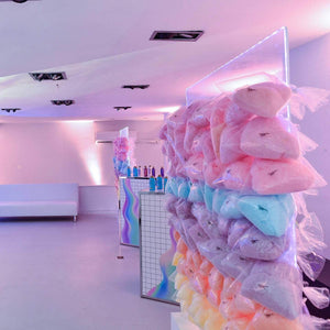 Large Clear Acrylic Cotton Candy Wall [4-5 Colours / Flavours]